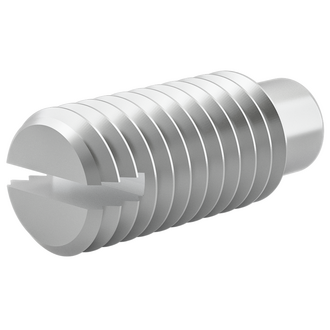 slotted set screws with full d og point
